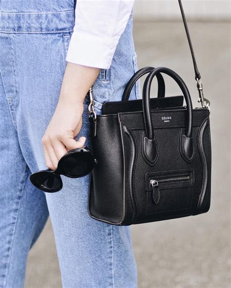 celine nano tote review|celine mini luggage handbag.